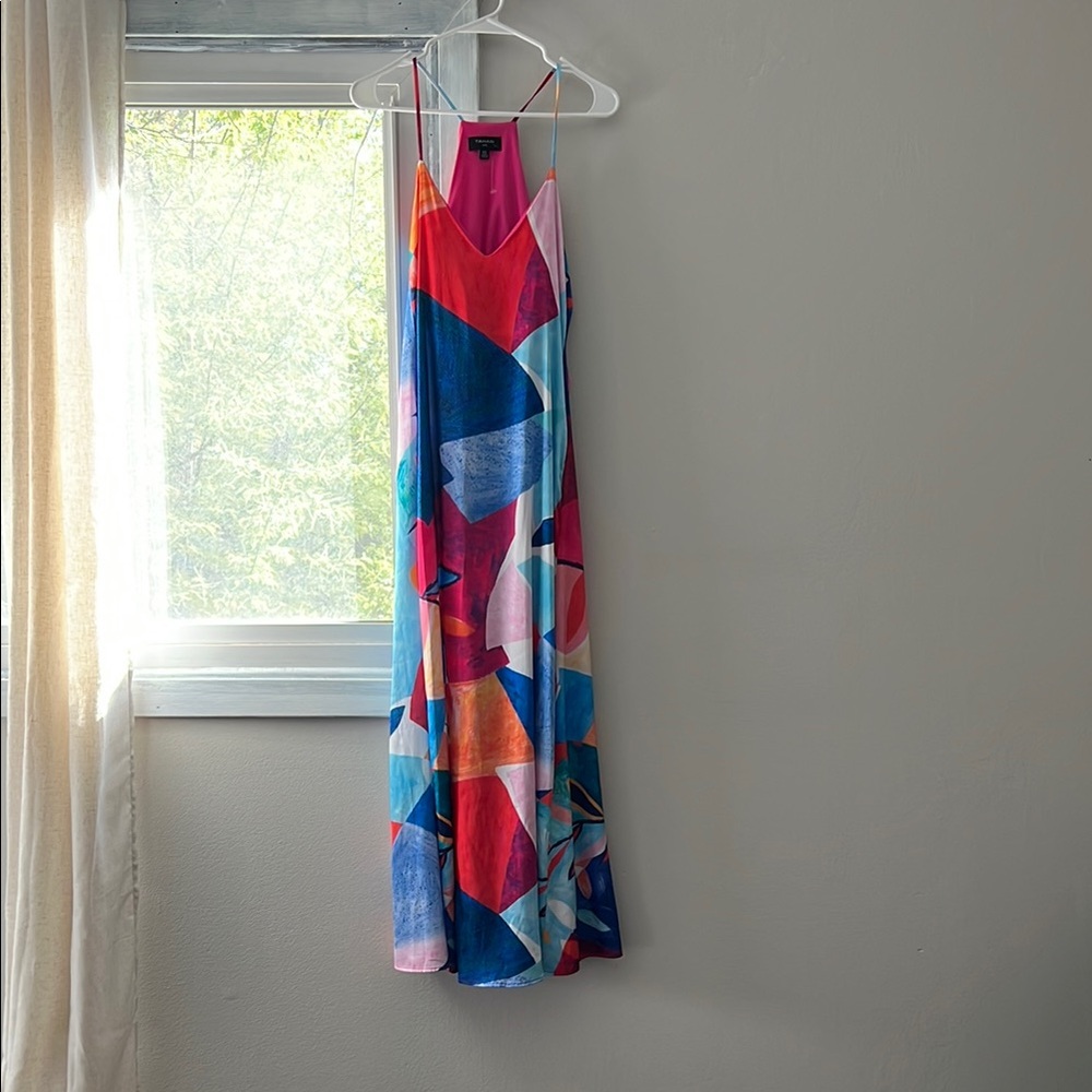 Colorful Geometric Maxi Dress